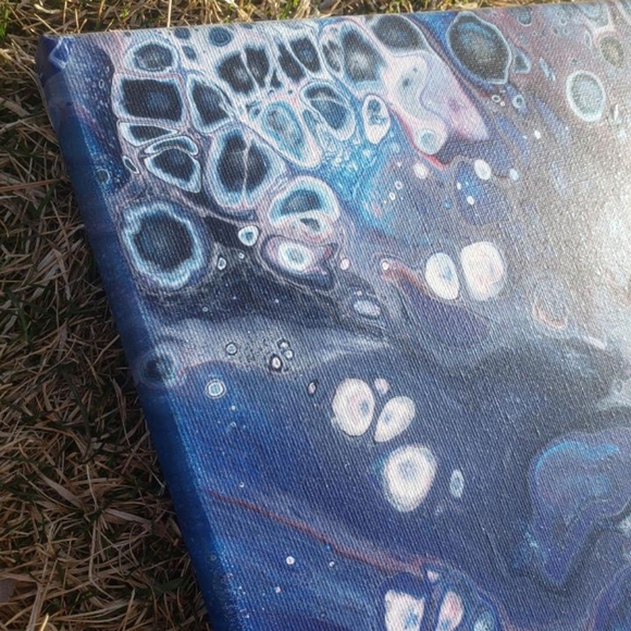 Handcrafted Acrylic Pour 11×14 - Picture 4 of 6